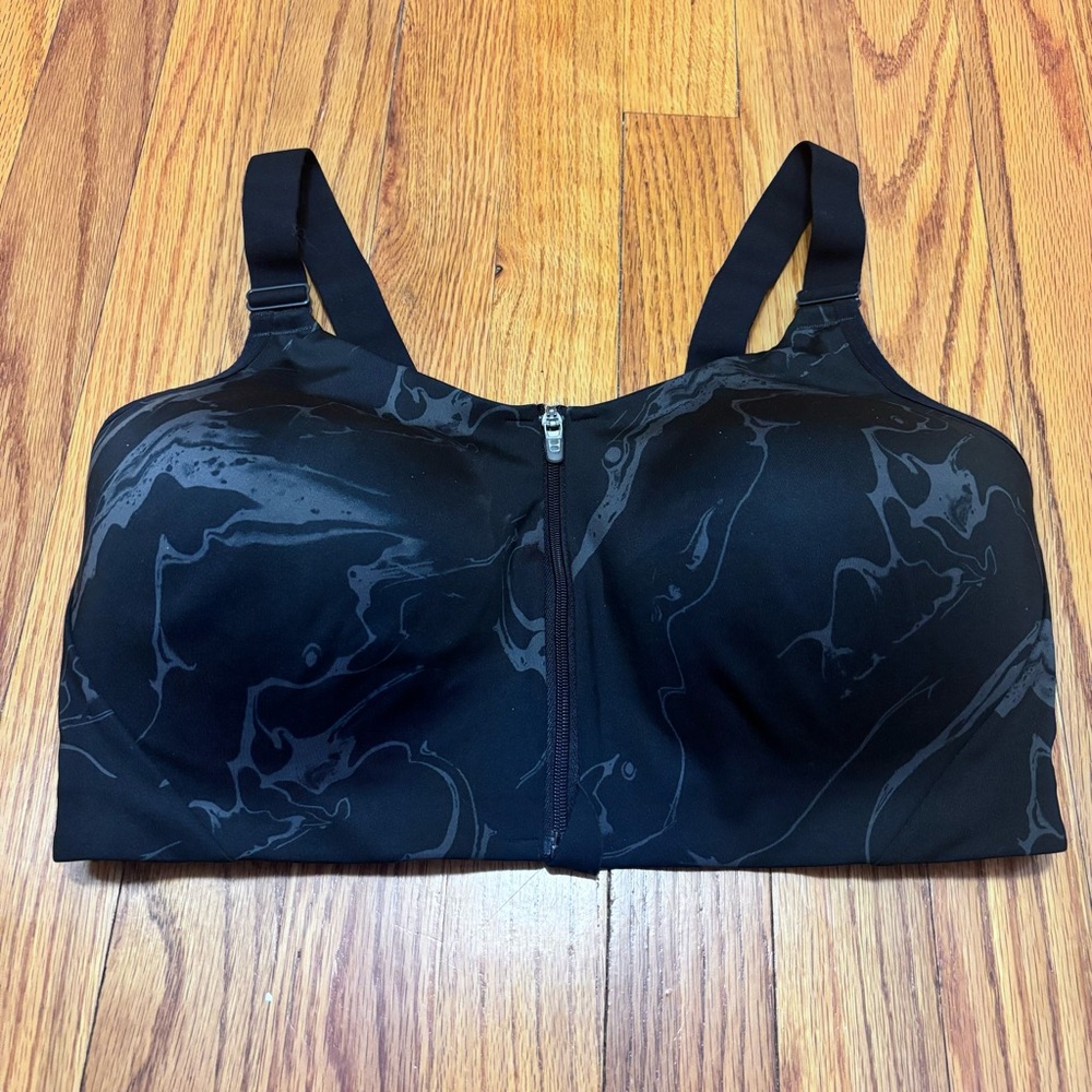All In Motion 38DD Sports Bra Wireless Black - Picture 2 of 6